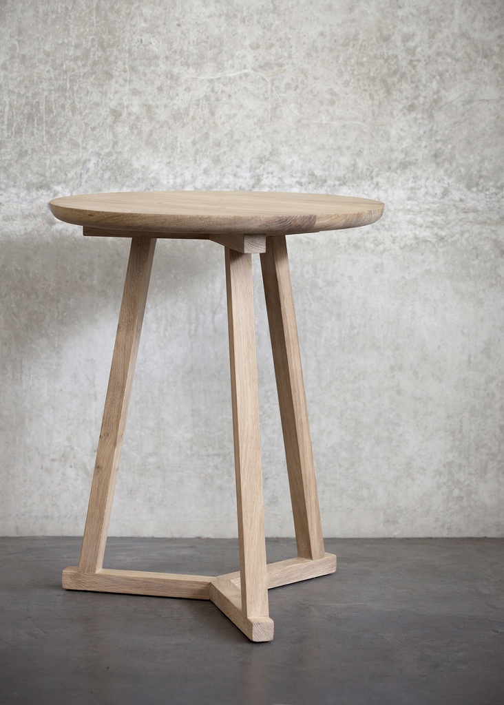 Oak Tripod side table 