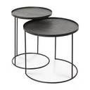 Round tray side table set