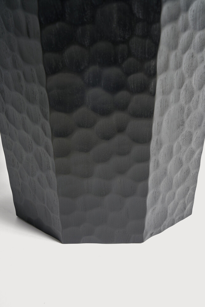 Black Chopped waste paper basket