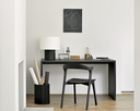 Oak black U desk