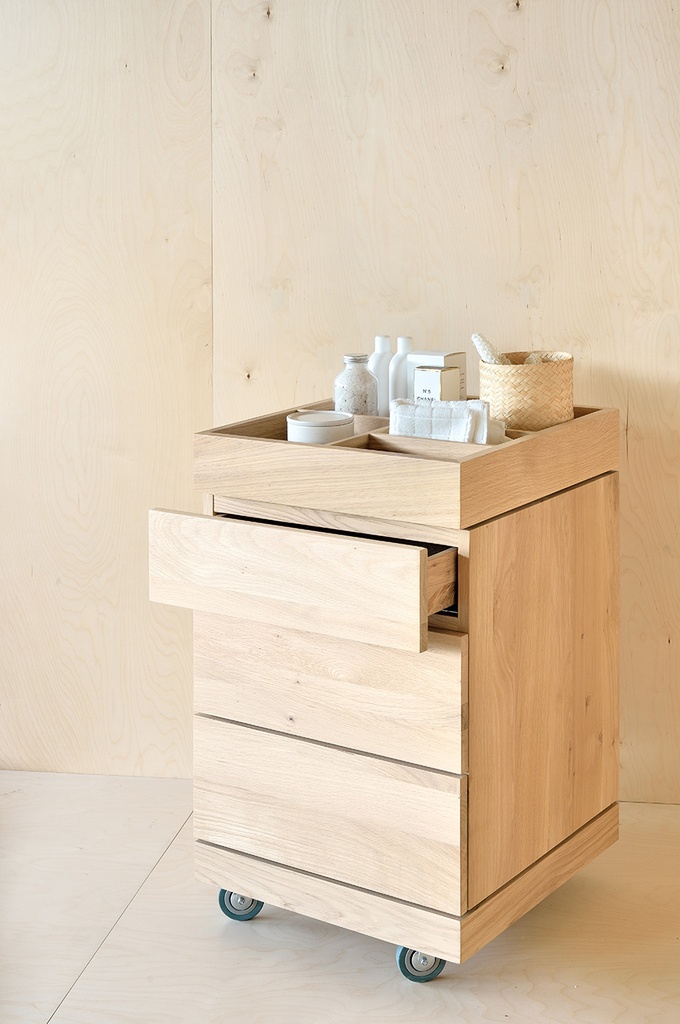 Dressing unit on wheels - 3 drawers