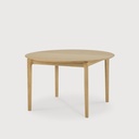 Oak Bok round extendable dining table