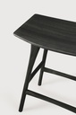 Oak Osso black counter stool