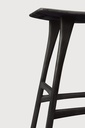 Oak Osso black counter stool