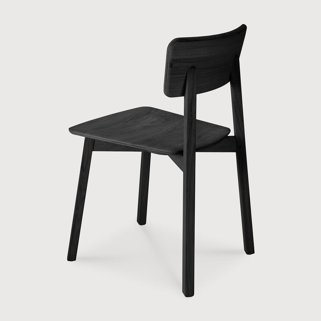 Oak Casale black dining chair