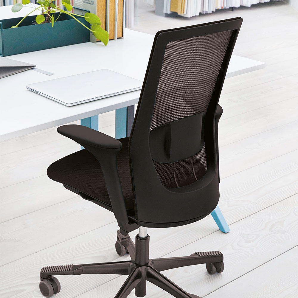 HÅG Futu Mesh 1100-S Black Office Chair from Posturite