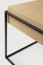 Monolit side table - black metal - removable cover 