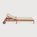 Jack outdoor adjustable lounger thin cushion