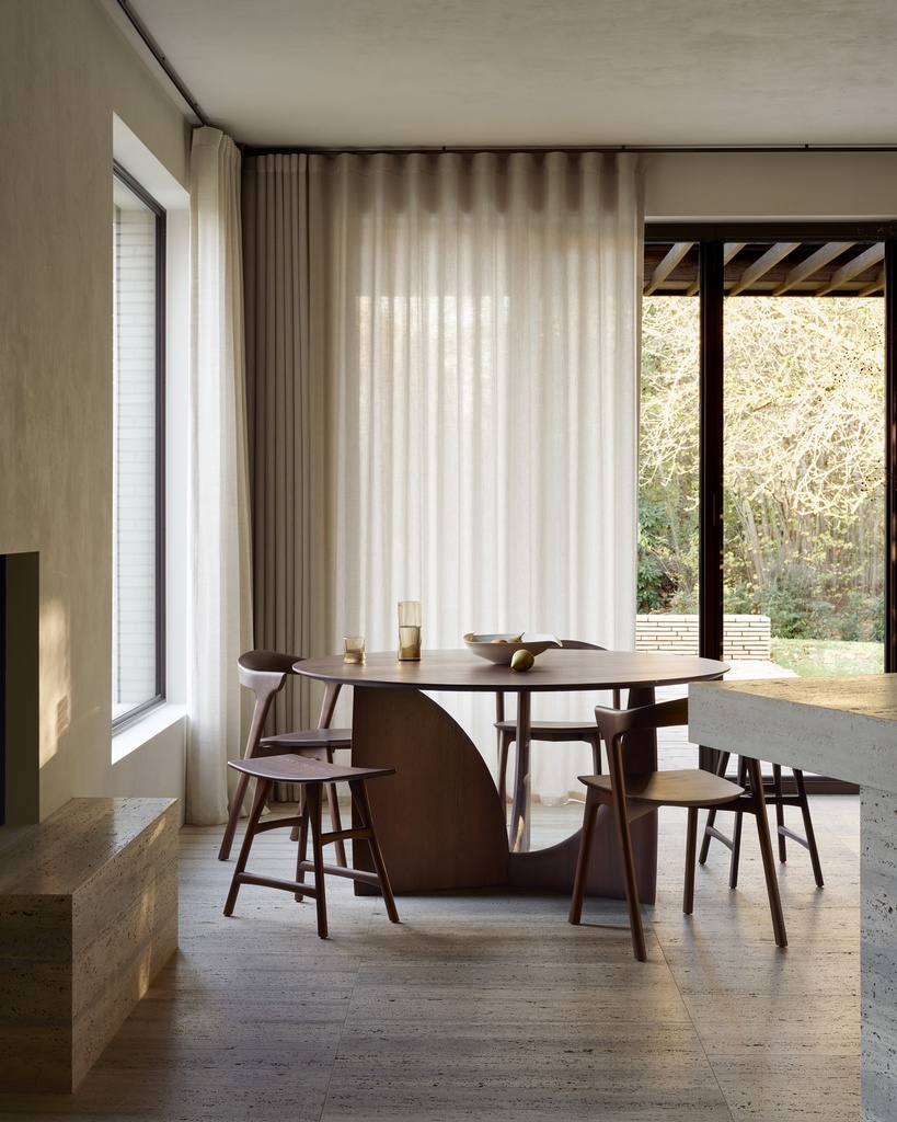 Geometric dining table