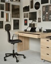 Office Chair 6070 SB,  soft wheels, armrests