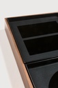 Charcoal desk organiser - walnut holder