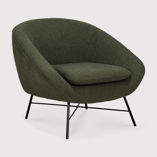 [20136] Barrow lounge chair (Pine Green fabric)