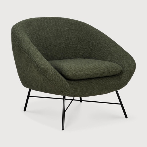 [20136] Fauteuil Barrow (Pine Green fabric)