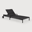 Jack outdoor adjustable lounger frame - black