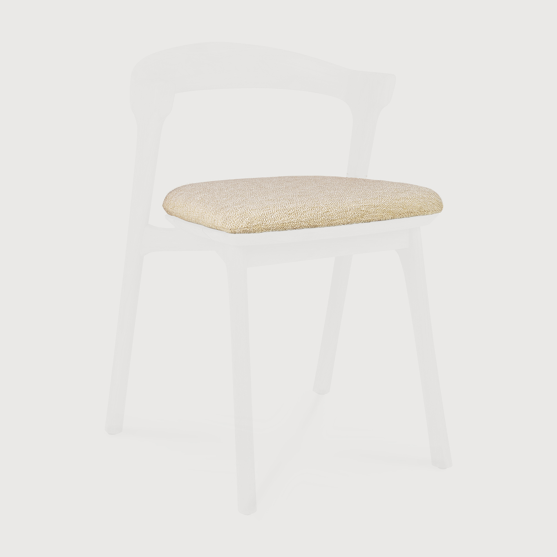 [21095] Seat cushion for Bok outdoor dining chair (Natural)