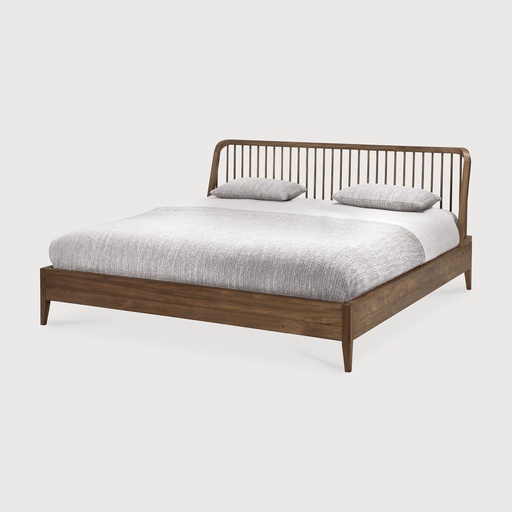 [14172*] Spindle bed (Reclaimed teak, 190x210x97cm)