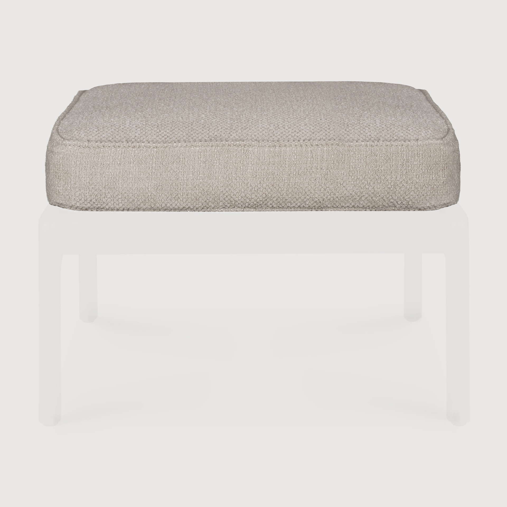 [21083*] Jack footstool cushion (Ivory)