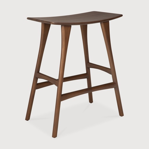 [10178] Teak Osso counter stool