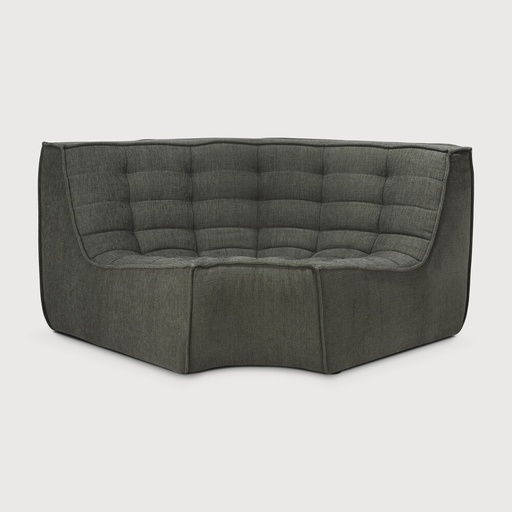 [20258] N701 sofa - round corner (Moss Eco fabric)