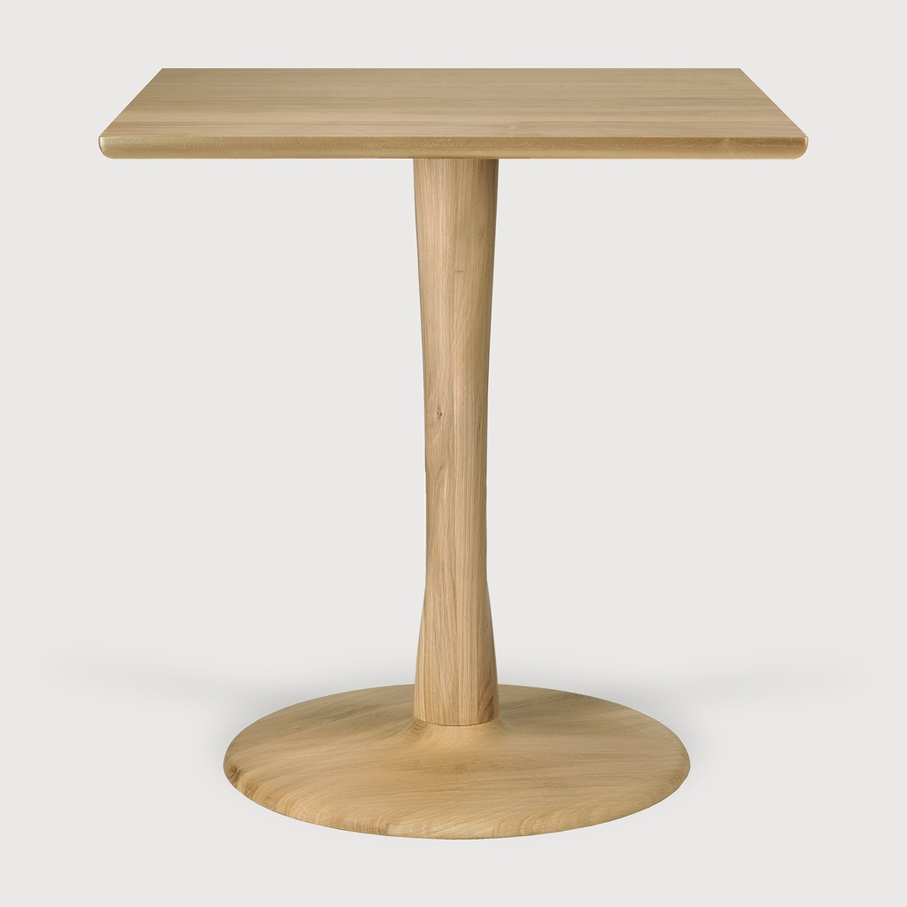 Torsion dining table - oak - brown - square