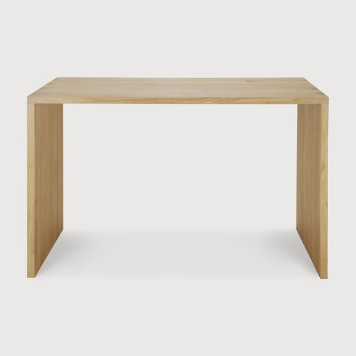 [50100] Oak U desk - with cable management (140x70x76cm)