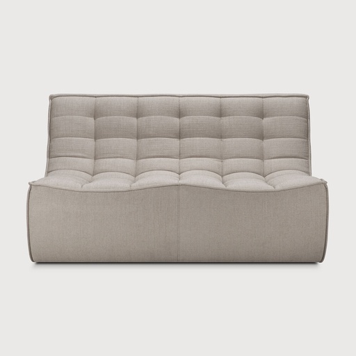 [20267] N701 modulaire sofa - 2 zit (Ecru Eco fabric)