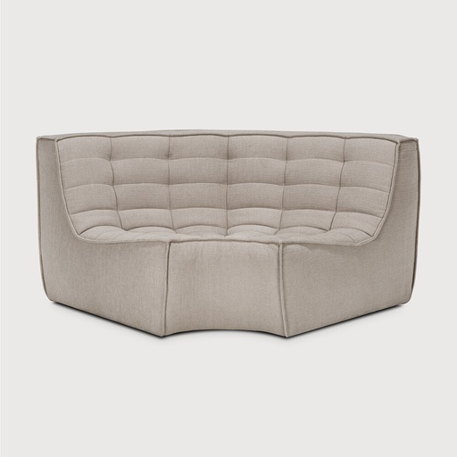 [20264] N701 modulaire sofa - ronde hoek (Ecru Eco fabric)