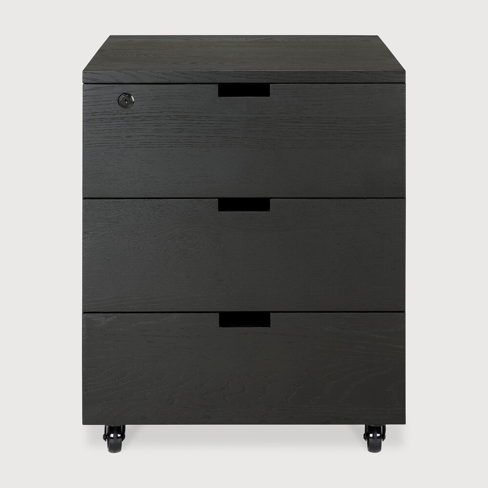 Billy black drawer unit with keylock