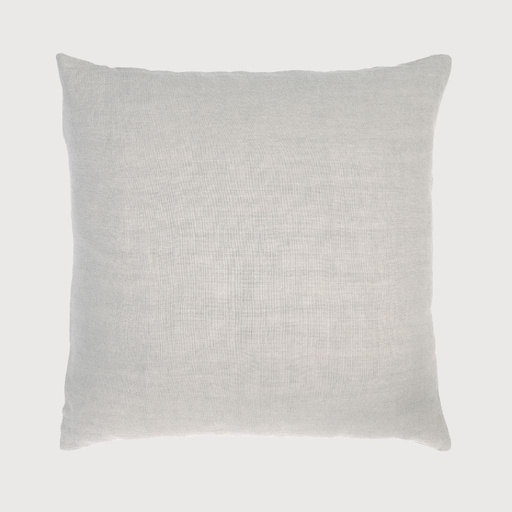 [L1053] Coussin Lin Sauvage (Gris clair uni)