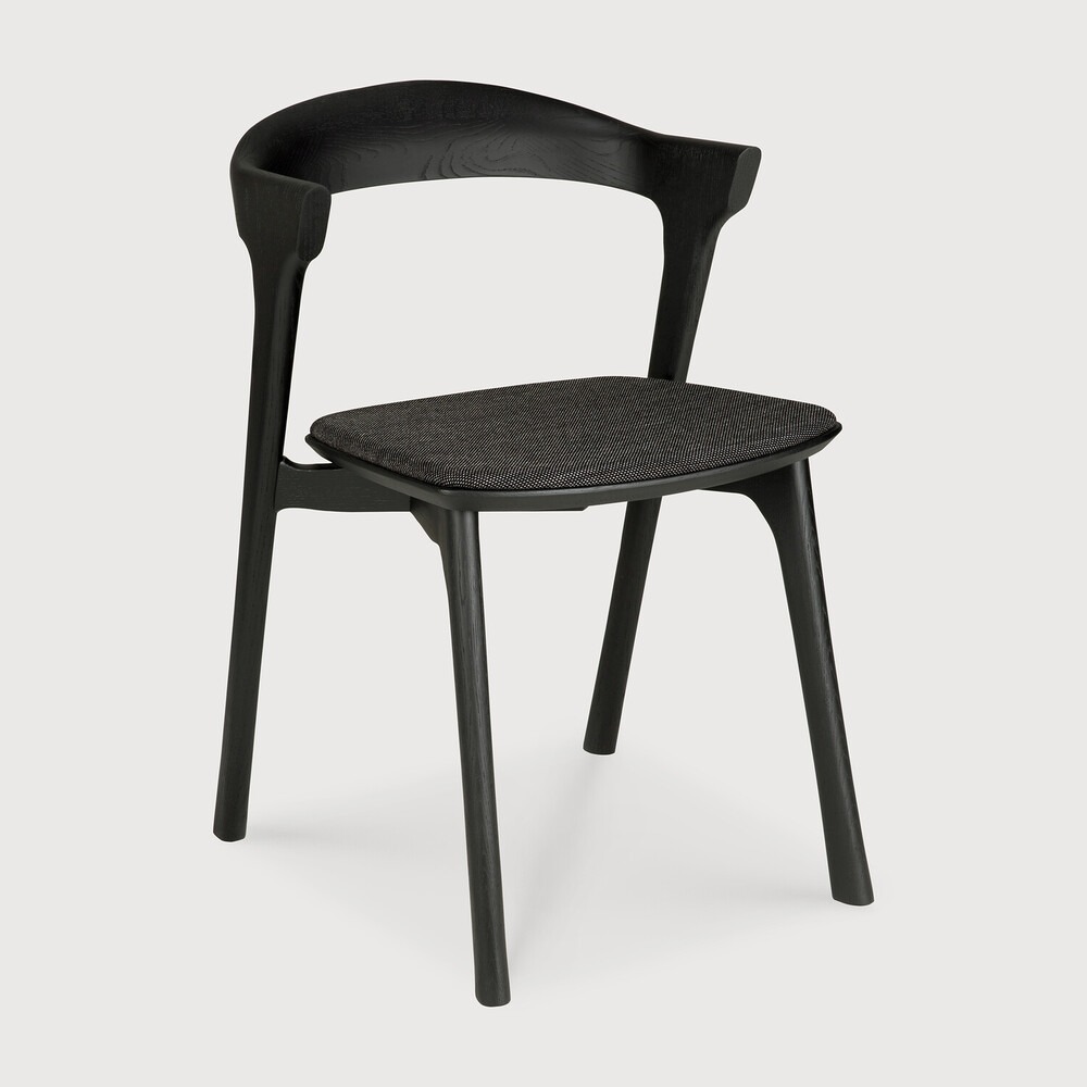 [51485] Oak Bok black dining chair (Soft black)