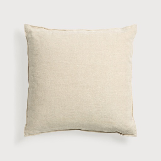 [21302] Lin cushion - square (Sand)