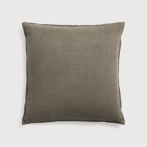 [21307] Coussin Lin - carré (Gris)