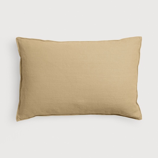 [21323] Lin cushion - lumbar (Ginger)
