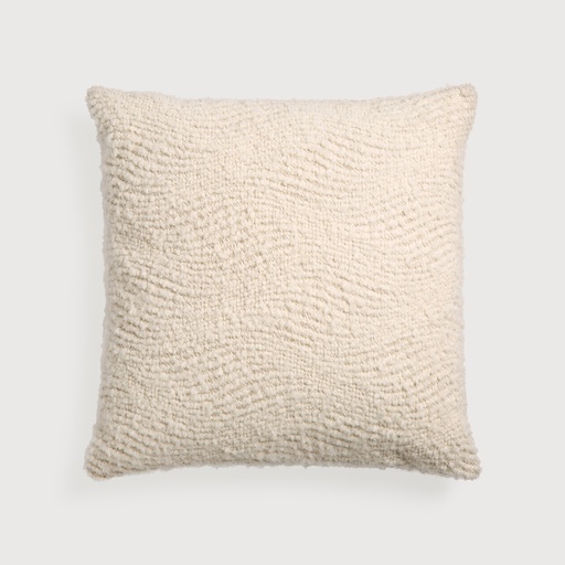 [21301] Wave cushion - square (Off White)