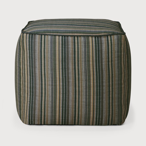 [20182] Zahara outdoor pouf (Blue Stripe)
