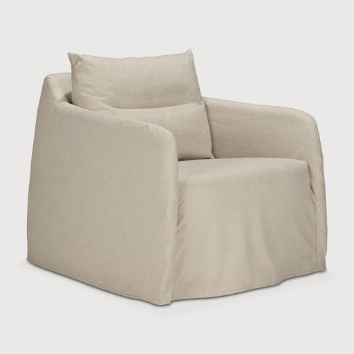 [21410*] Weave lounge chair (Bone)