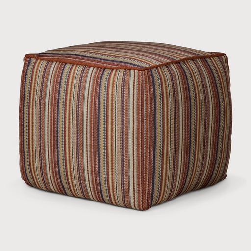 [20183] Zahara outdoor pouf (Grey Stripe)