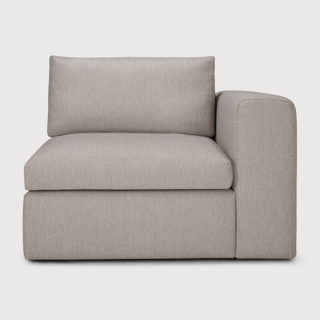 Canapé modulaire Mellow - Accoudoir bras gauche - Clay