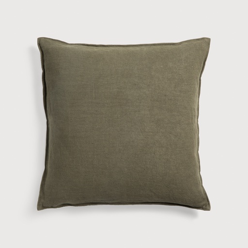 [21310] Coussin Lin - carré (Olive)