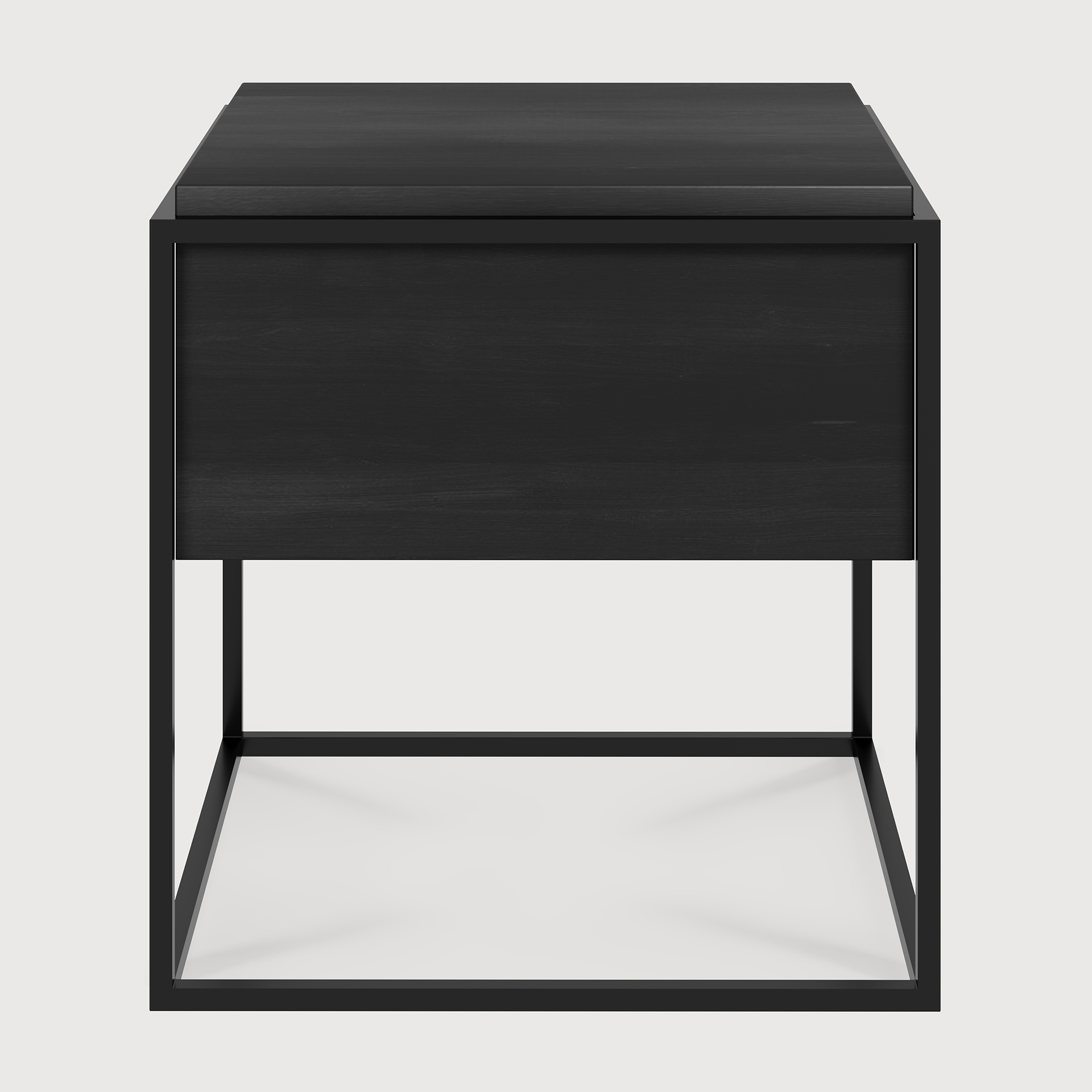 black metal side table rectangle