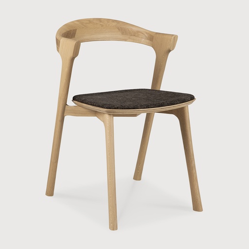[51489] Oak Bok dining chair (Dark brown, Varnished)