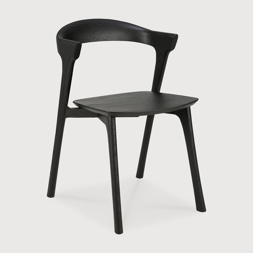 [51491] Bok stoel - zwart eikenhout (Geen bekleding)