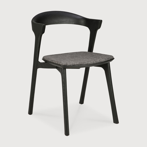 [51493] Oak Bok black dining chair (Grey)