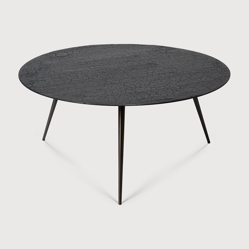 [25907*] Table basse Luna (Noir, 80x80x35cm)