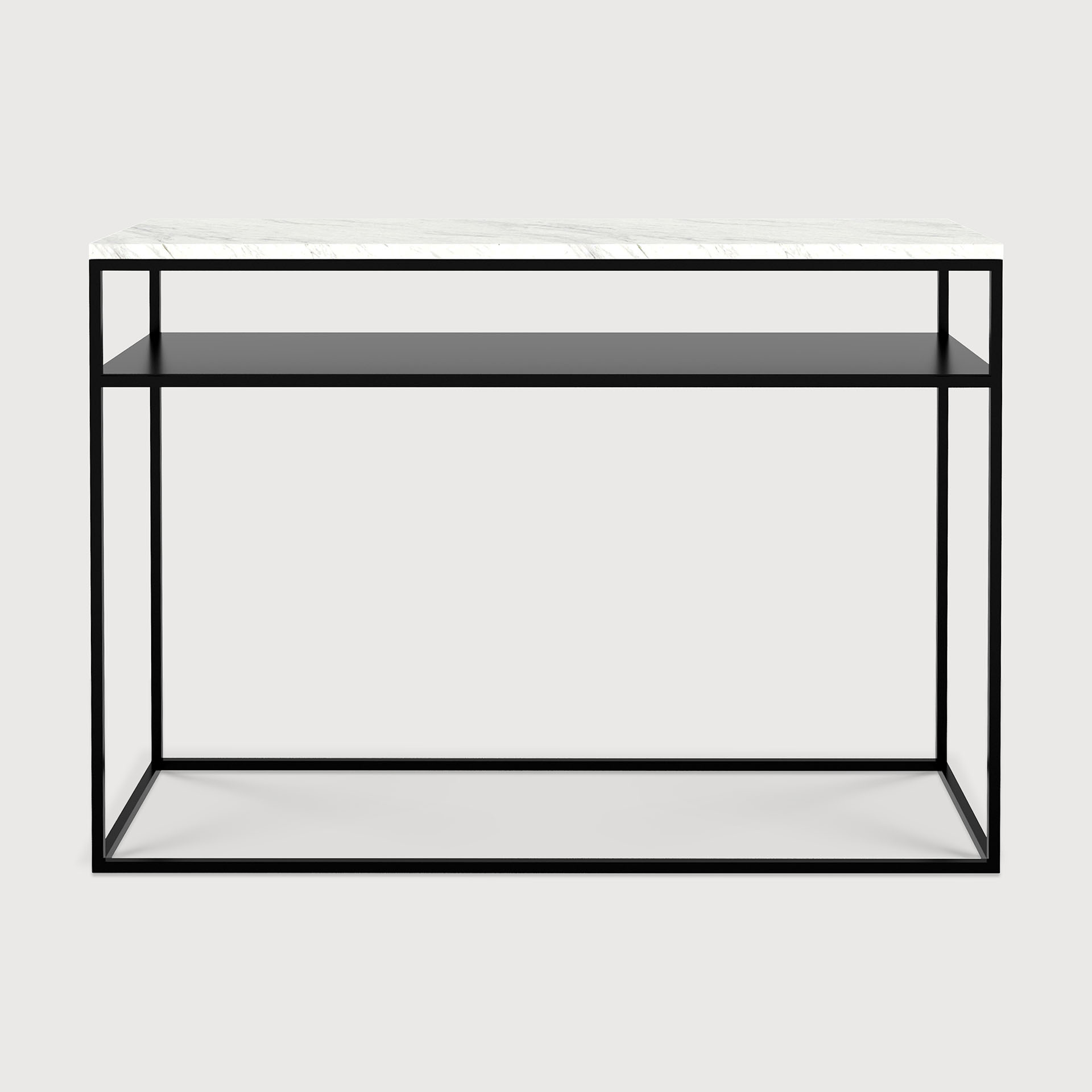 [60072R] Stone console (White Carrara)