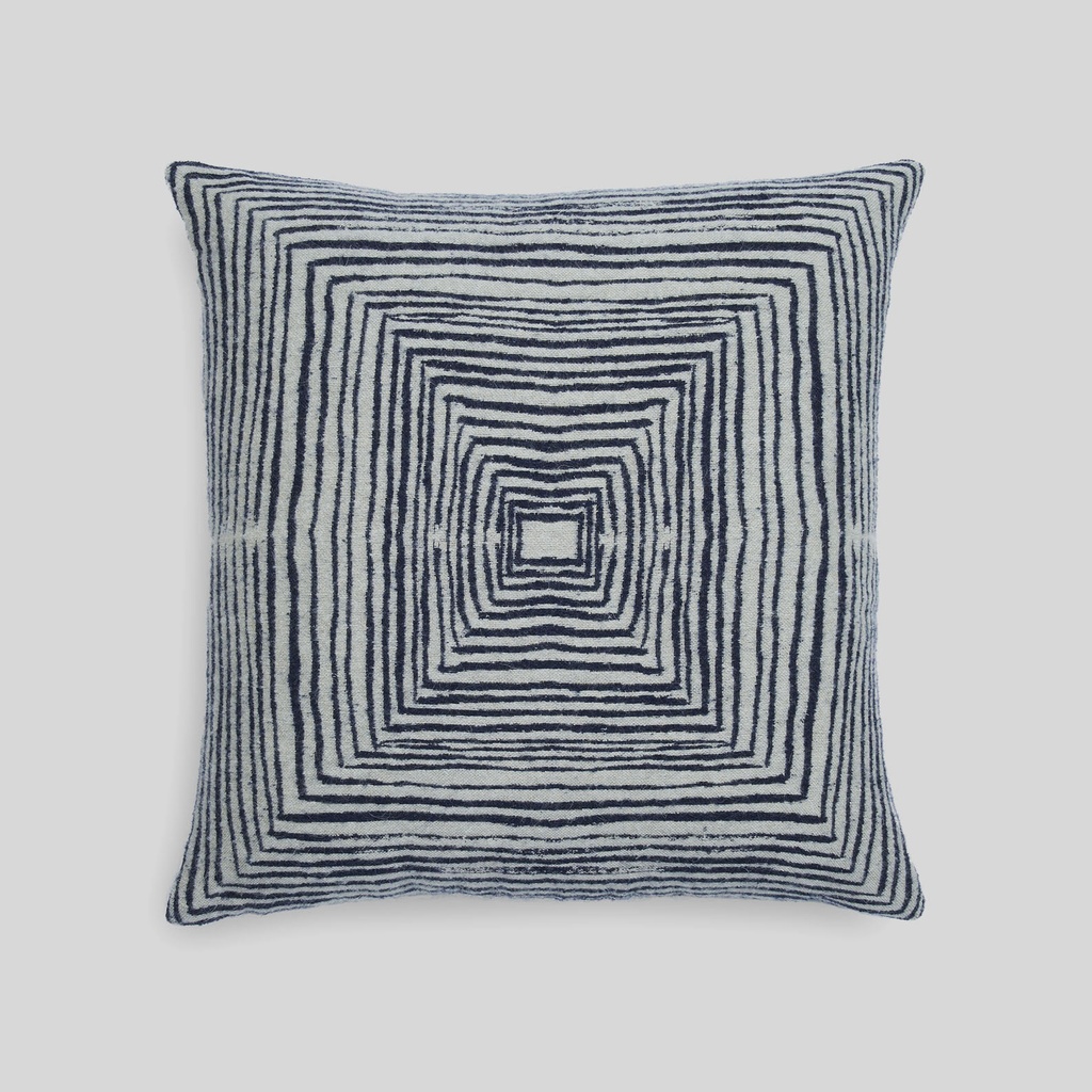 Brown Linear Square kussen - vierkant