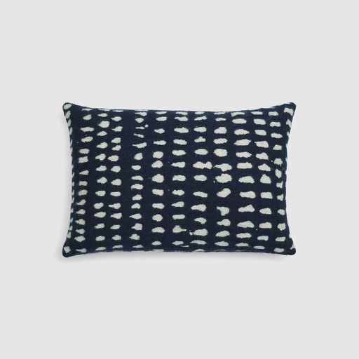 [21062*] Dots kussen - lumbaal (Navy)