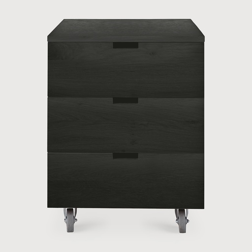 [50621*] Billy black drawer unit