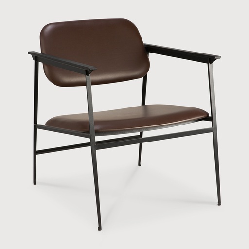 [60087*] DC lounge chair (Chocolate Leather)