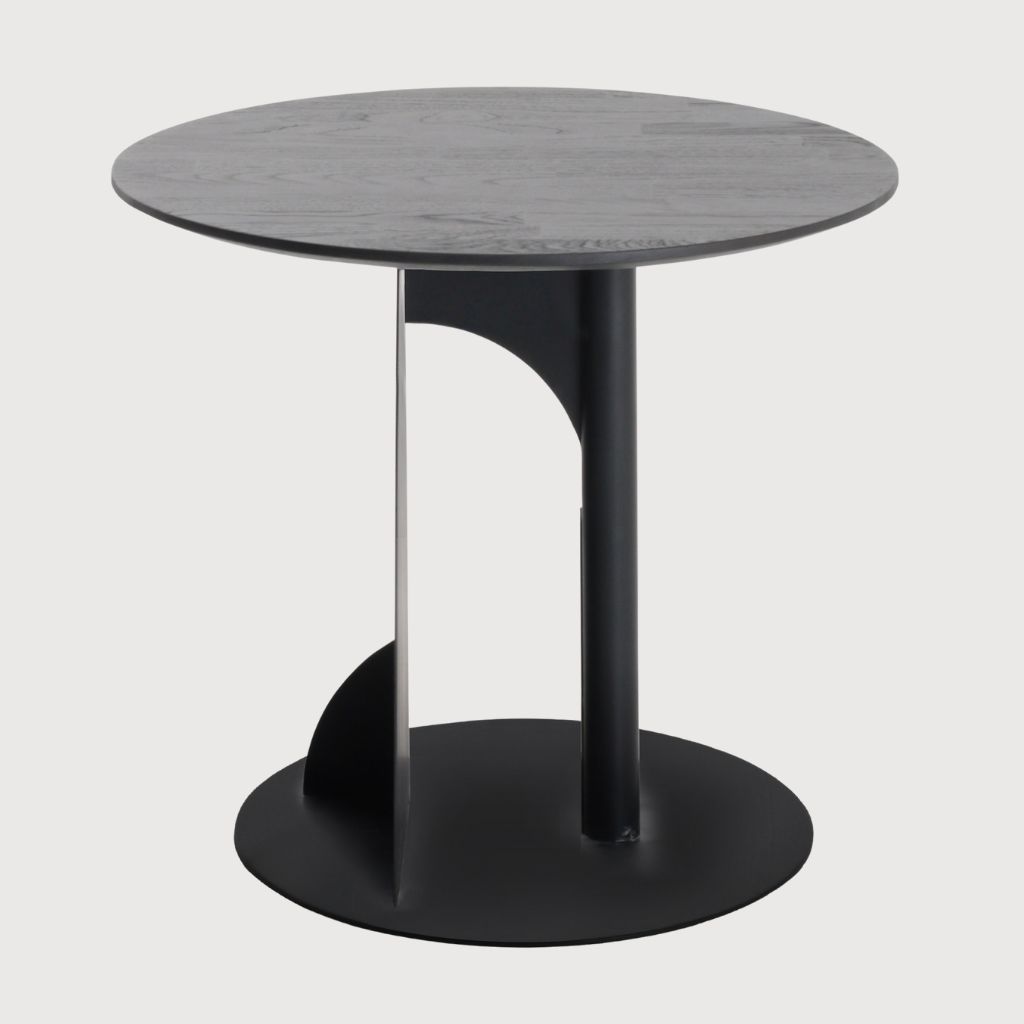 Table   d'appoint   Bau   en   teck   noir